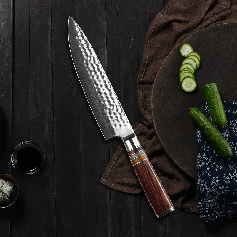 Cuchillo Chef Patagon Damasco 67 capas 20 cm – Cuchillos Mundo Patagon