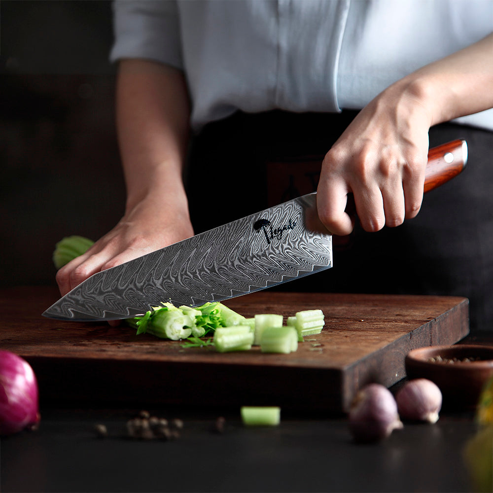 GRAN TRUCHA - Cuchillo Chef PRO Damasco 67 capas hoja 20 cm LEGADO